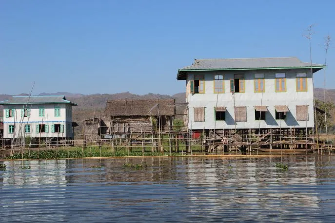 drijvende dorpjes inle meer myanmar