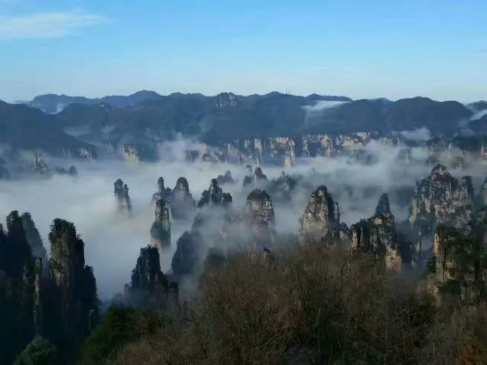 wuyuanling tianzi mountains canyons