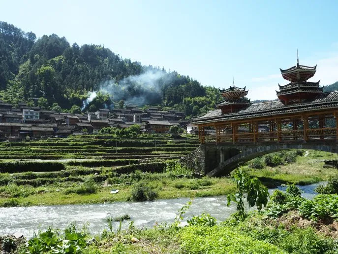 wind and rain bridge guizhou china