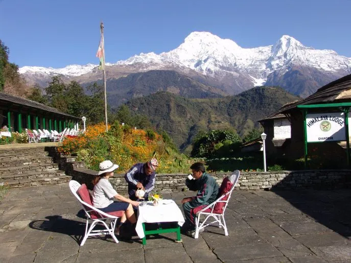 dimsum reizen nepal annapurna sanctuary trekking nayapul