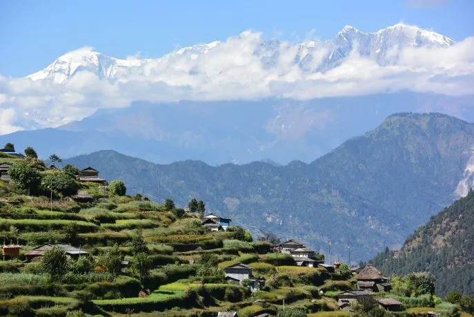 dimsum reizen nepal new bridge annapurna trekking