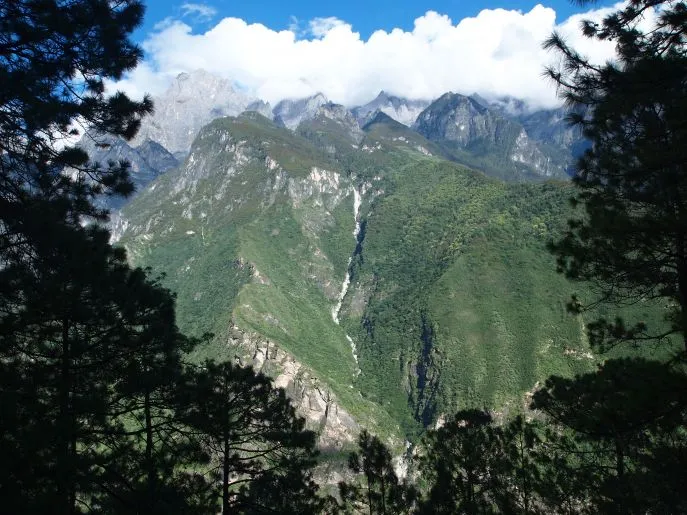 uitzicht tiger leaping gorge yunnan china