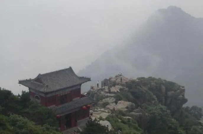 china taishan berg tempel