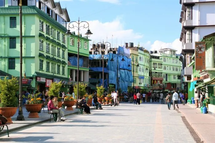 3 india dimsum rondreis boulevard in gangtok