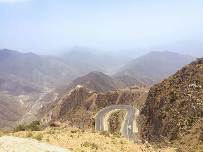 weg naar abha saoedie arabie