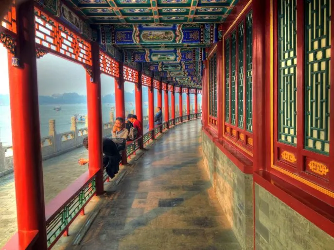 beihai tempel beijing china dimsum reizen