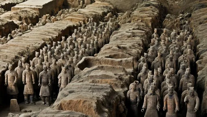 terracottaleger xian shaanxi china dimsum reizen