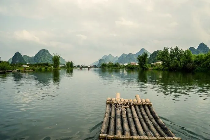 yangshuo guilin karstgebergte guangxi china dimsum reizen
