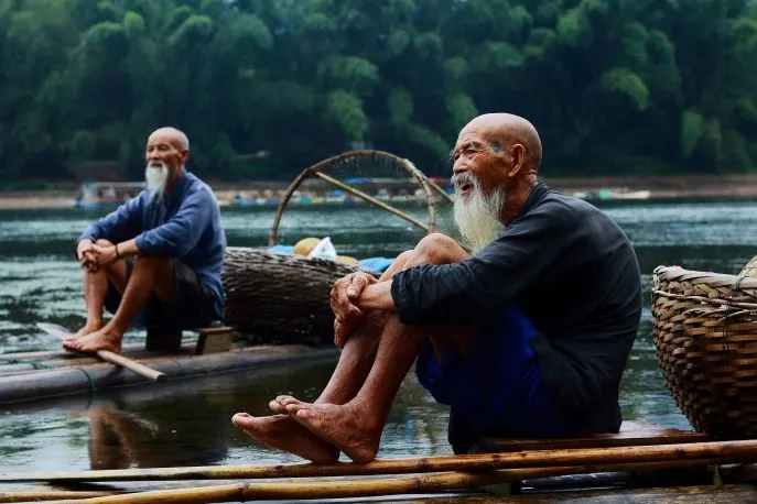 aalscholver visser yangshuo guilin china dimsum reizen