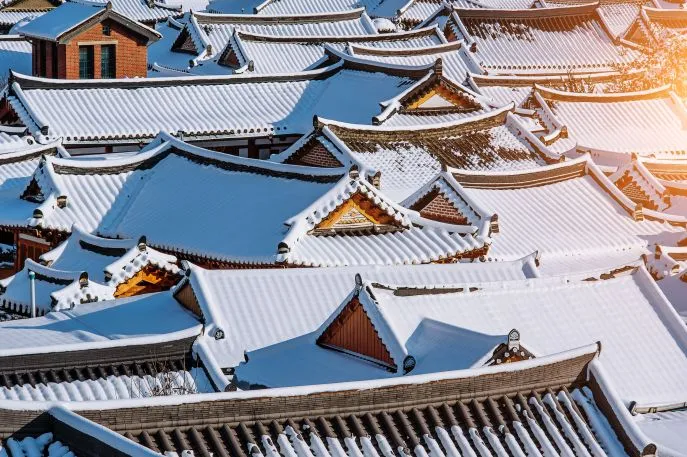 familiereis winter zuid korea