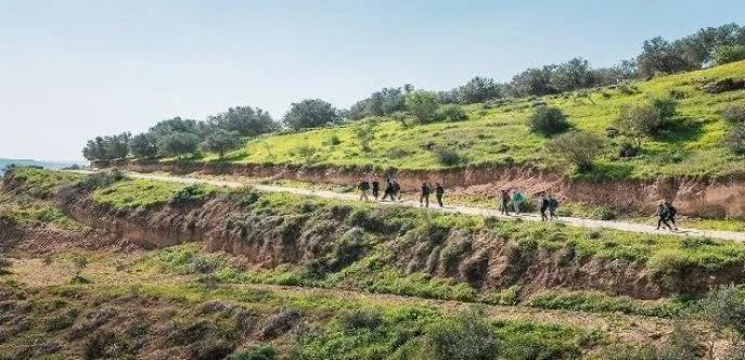 wandelen langs de jordan trail