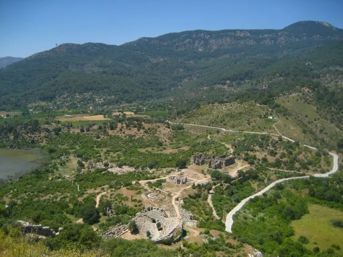 turkije caunos landschap dimsum compleet reis
