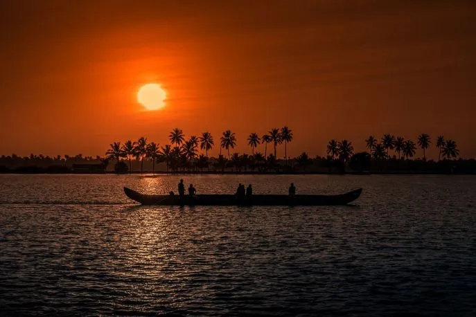 india cochin sunset kerala
