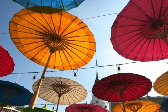 thaise lampionnen in mae sariang