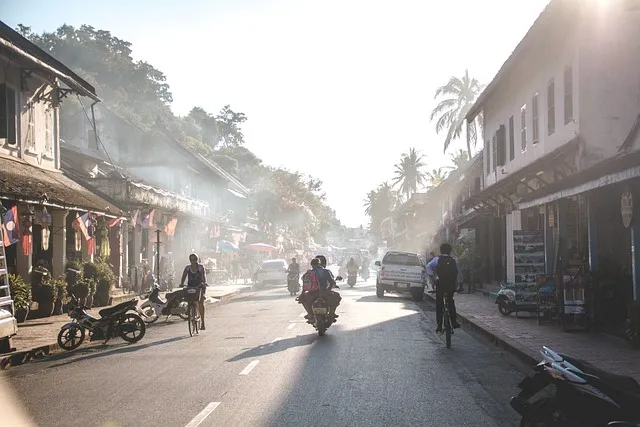 Straten-Luang-Prabang-Laos