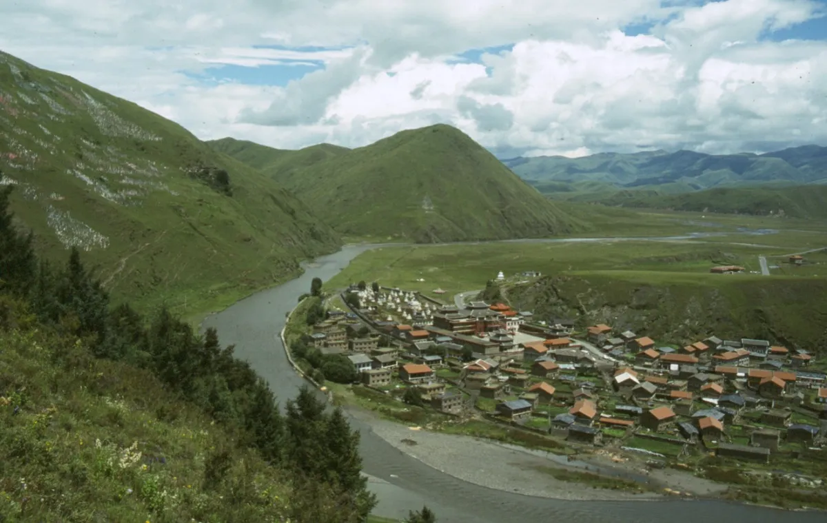 Tagong Oost tibet dal vallei
