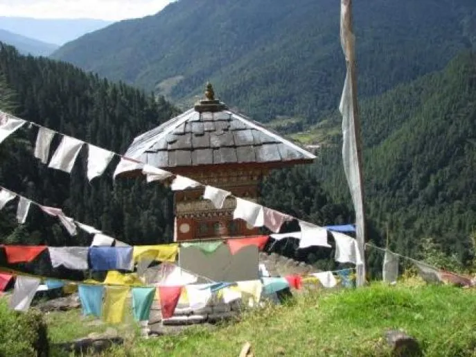 bhutan wandelen naar tango klooster 2