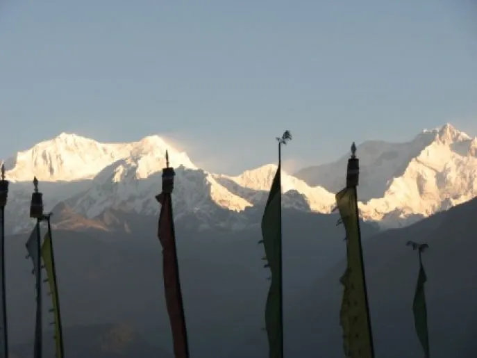 sikkim uitzicht vanaf pelling